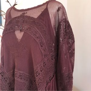 Free People Lined Lace Dress